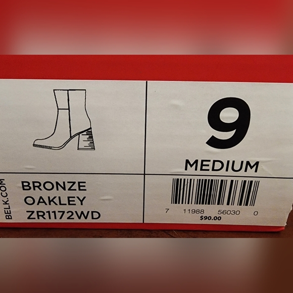 Wonderly Metallic Bronze Heeled Boots - Picture 6 of 6